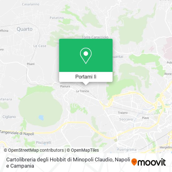 Mappa Cartolibreria degli Hobbit di Minopoli Claudio