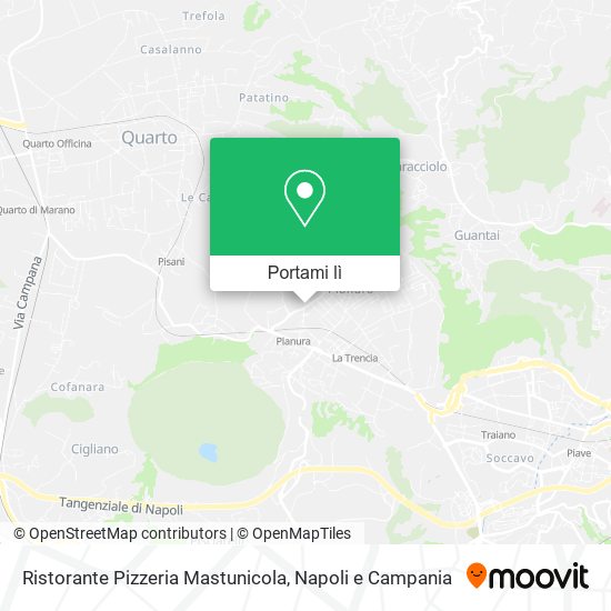 Mappa Ristorante Pizzeria Mastunicola