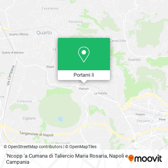 Mappa 'Ncopp 'a Cumana di Taliercio Maria Rosaria