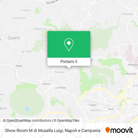 Mappa Show Room M di Musella Luigi