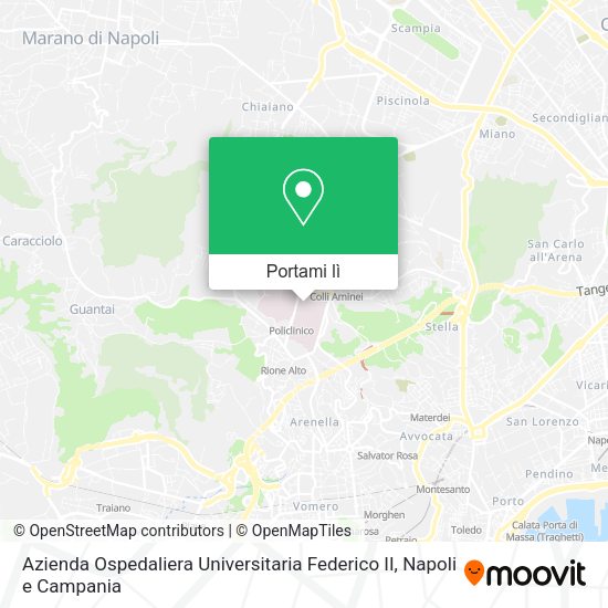 Mappa Azienda Ospedaliera Universitaria Federico II