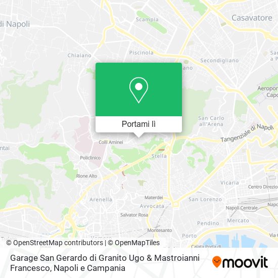 Mappa Garage San Gerardo di Granito Ugo & Mastroianni Francesco