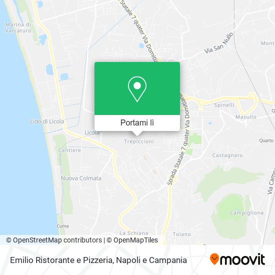 Mappa Emilio Ristorante e Pizzeria