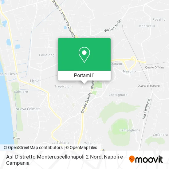 Mappa Asl-Distretto Monteruscellonapoli 2 Nord