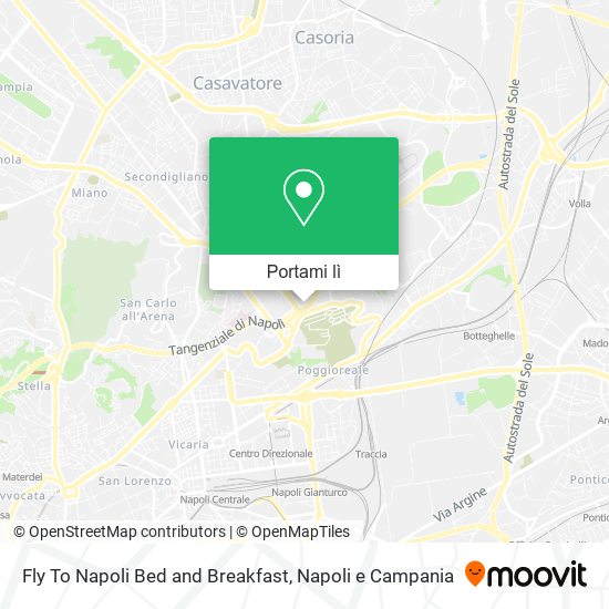 Mappa Fly To Napoli Bed and Breakfast