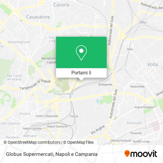 Mappa Globus Supermercati