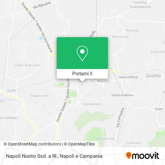 Mappa Napoli Nuoto Ssd. a Rl.