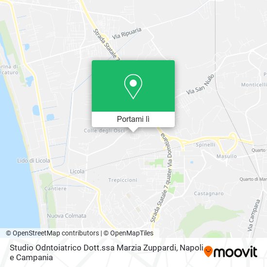 Mappa Studio Odntoiatrico Dott.ssa Marzia Zuppardi