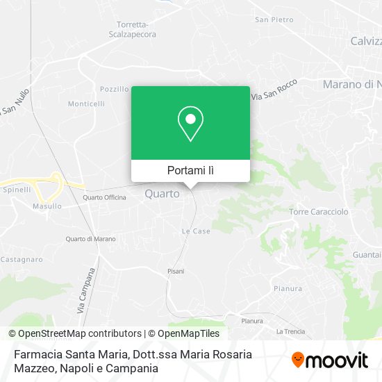 Mappa Farmacia Santa Maria, Dott.ssa Maria Rosaria Mazzeo