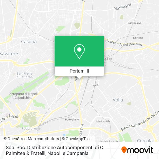 Mappa Sda. Soc. Distribuzione Autocomponenti di C. Palmitea & Fratelli