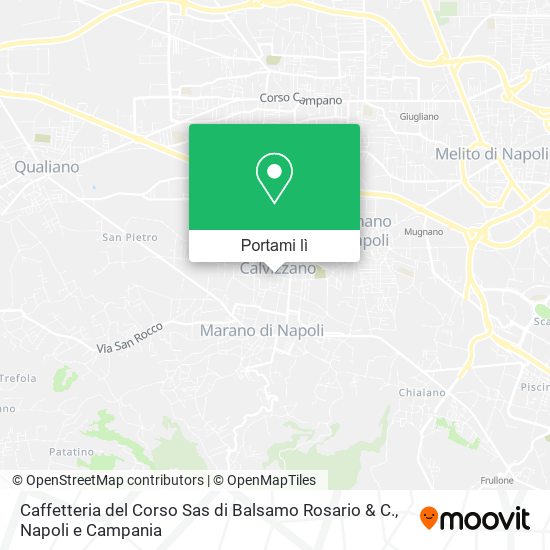 Mappa Caffetteria del Corso Sas di Balsamo Rosario & C.