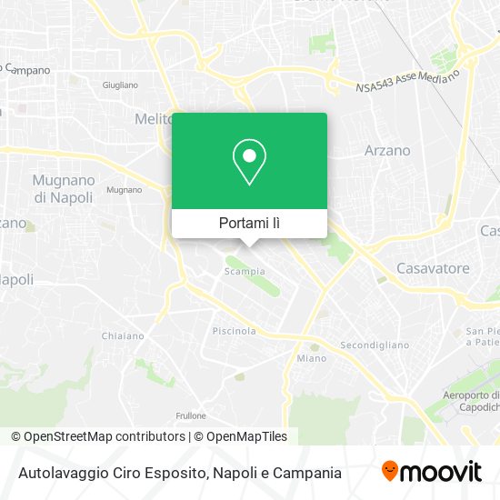 Mappa Autolavaggio Ciro Esposito