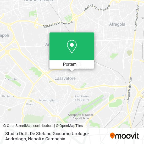 Mappa Studio Dott. De Stefano Giacomo Urologo-Andrologo