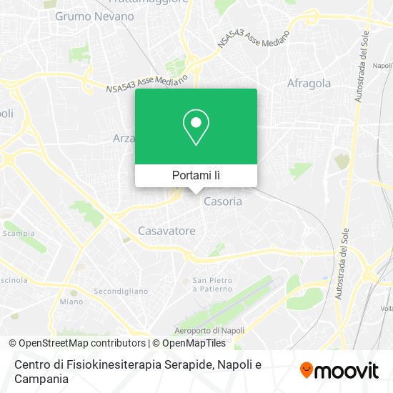 Mappa Centro di Fisiokinesiterapia Serapide