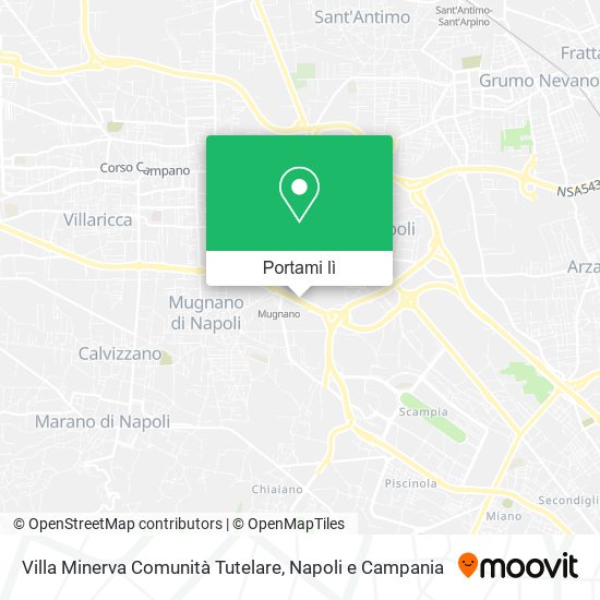 Mappa Villa Minerva Comunità Tutelare