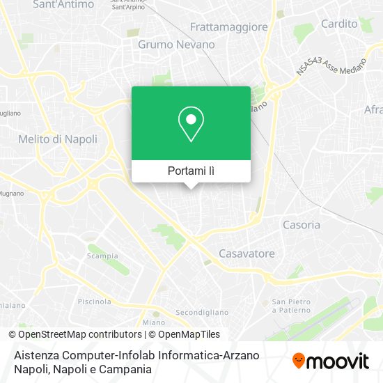 Mappa Aistenza Computer-Infolab Informatica-Arzano Napoli