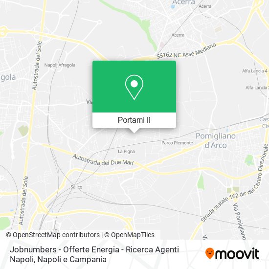 Mappa Jobnumbers - Offerte Energia - Ricerca Agenti Napoli