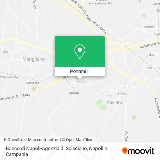 Mappa Banco di Napoli-Agenzia di Scisciano