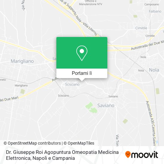 Mappa Dr. Giuseppe Roi Agopuntura Omeopatia Medicina Elettronica