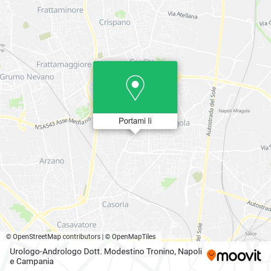 Mappa Urologo-Andrologo Dott. Modestino Tronino