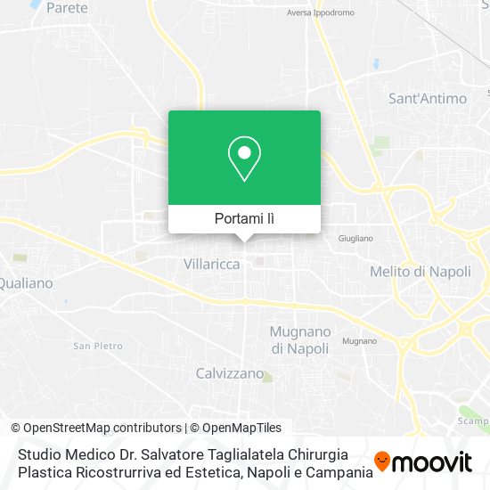 Mappa Studio Medico Dr. Salvatore Taglialatela Chirurgia Plastica Ricostrurriva ed Estetica