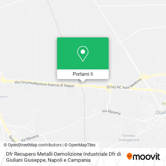 Mappa Dfr Recupero Metalli-Demolizione Industriale Dfr di Giuliani Giuseppe