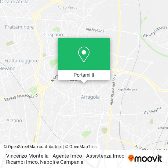 Mappa Vincenzo Montella - Agente Imco - Assistenza Imco - Ricambi Imco
