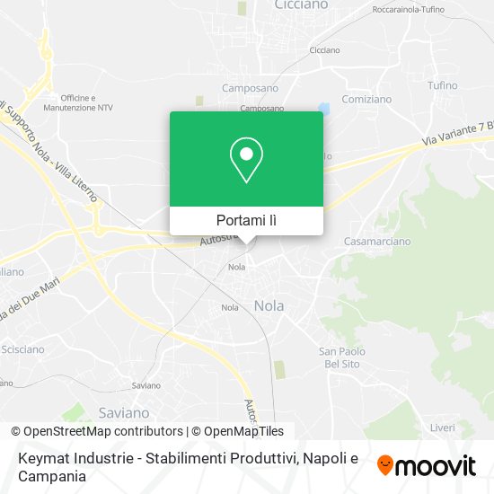 Mappa Keymat Industrie - Stabilimenti Produttivi