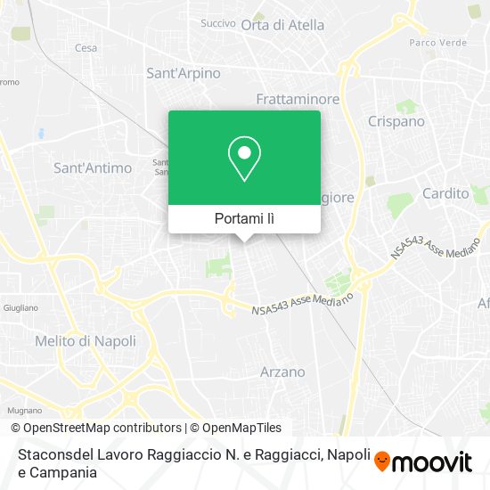 Mappa Staconsdel Lavoro Raggiaccio N. e Raggiacci