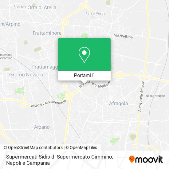 Mappa Supermercati Sidis di Supermercato Cimmino