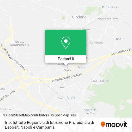Mappa Irip. Istituto Regionale di Istruzione Profeionale di Esposit