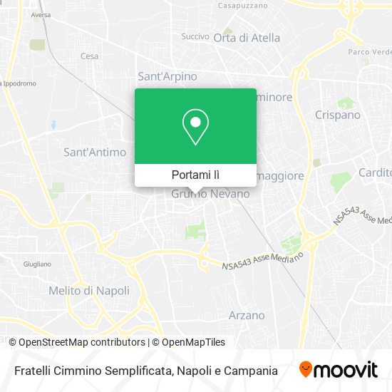 Mappa Fratelli Cimmino Semplificata
