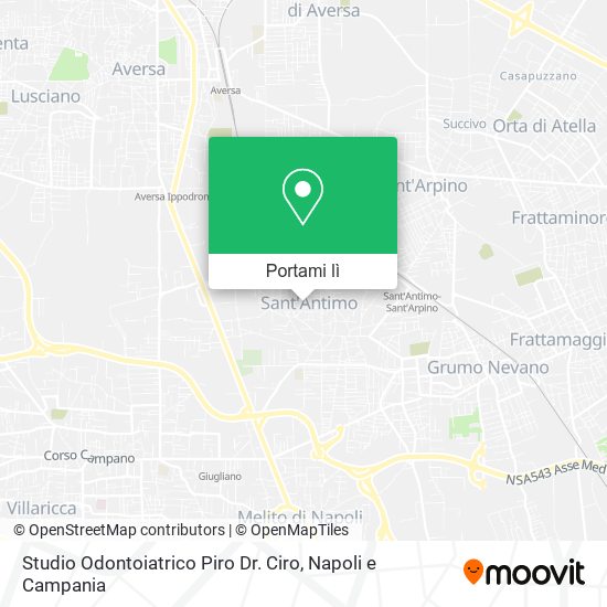Mappa Studio Odontoiatrico Piro Dr. Ciro