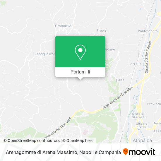 Mappa Arenagomme di Arena Massimo