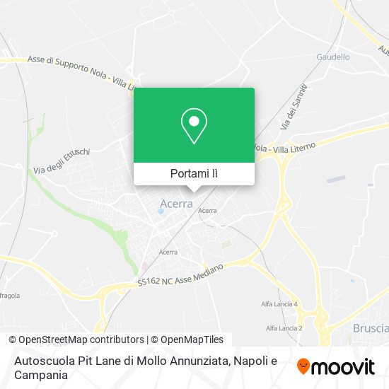 Mappa Autoscuola Pit Lane di Mollo Annunziata