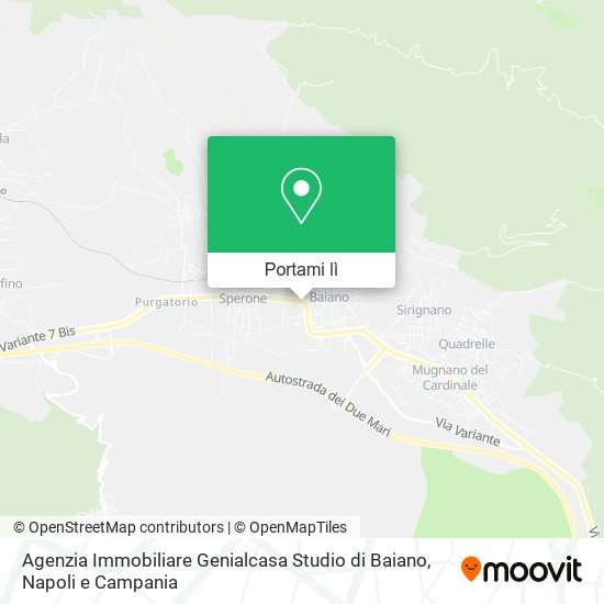 Mappa Agenzia Immobiliare Genialcasa Studio di Baiano