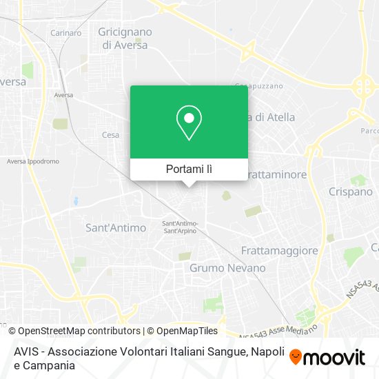 Mappa AVIS - Associazione Volontari Italiani Sangue