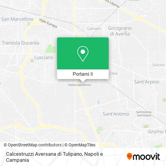 Mappa Calcestruzzi Aversana di Tulipano