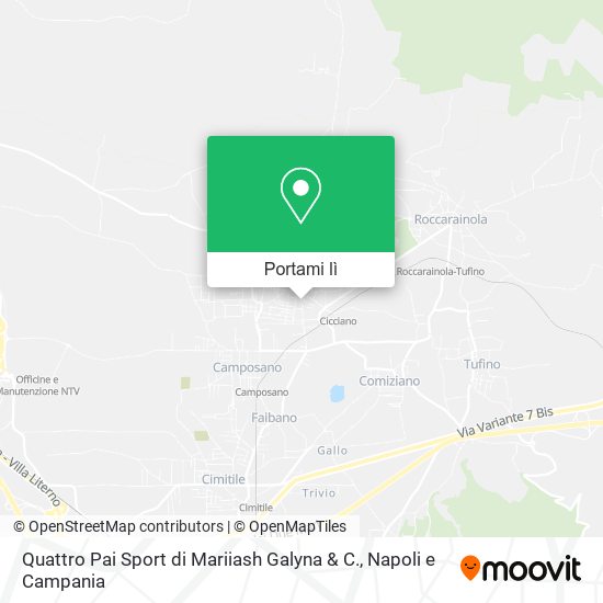 Mappa Quattro Pai Sport di Mariiash Galyna & C.