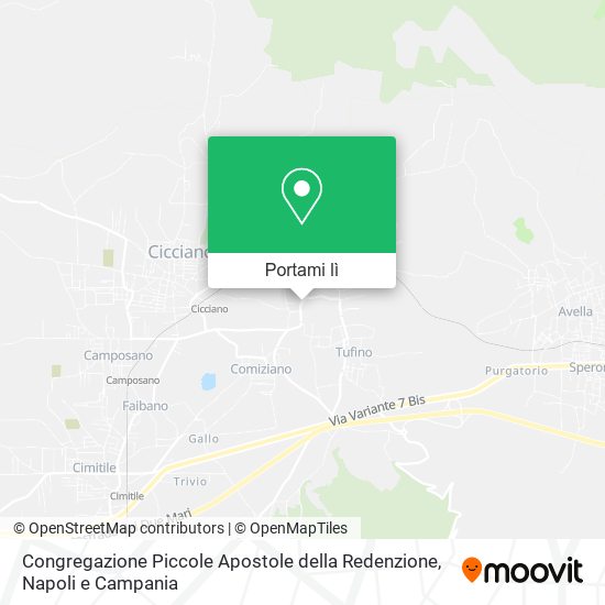 Mappa Congregazione Piccole Apostole della Redenzione
