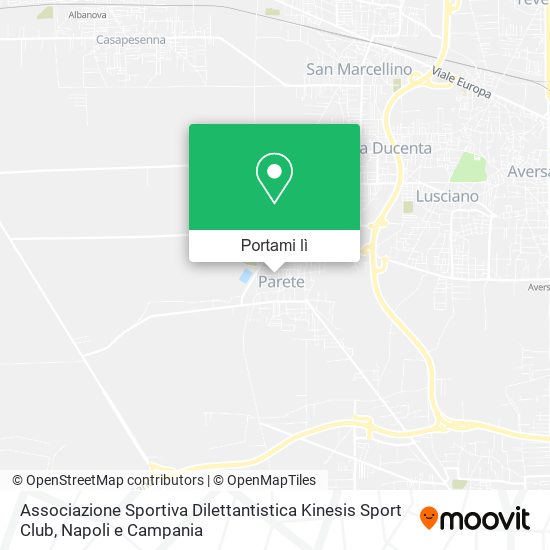 Mappa Associazione Sportiva Dilettantistica Kinesis Sport Club