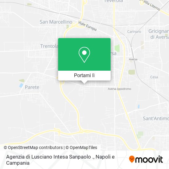 Mappa Agenzia di Lusciano Intesa Sanpaolo .