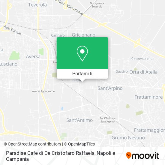 Mappa Paradise Cafe di De Cristofaro Raffaela