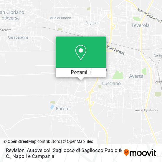 Mappa Revisioni Autoveicoli Sagliocco di Sagliocco Paolo & C.
