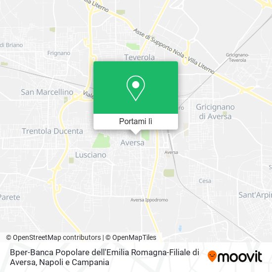 Mappa Bper-Banca Popolare dell'Emilia Romagna-Filiale di Aversa