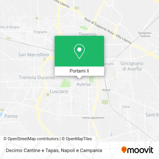 Mappa Decimo Cantine e Tapas