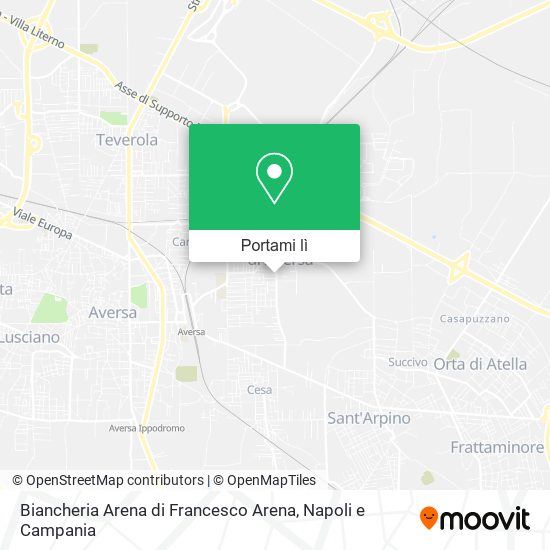 Mappa Biancheria Arena di Francesco Arena