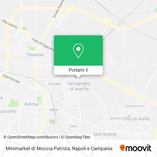 Mappa Minimarket di Moccia Patrizia