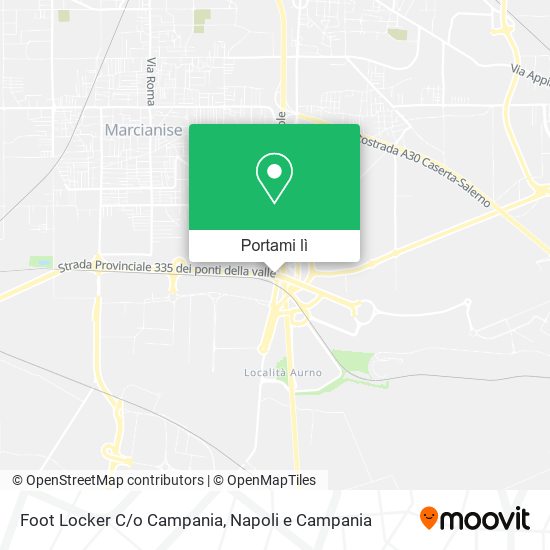 Mappa Foot Locker C/o Campania