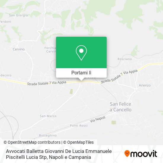 Mappa Avvocati Balletta Giovanni De Lucia Emmanuele Piscitelli Lucia Stp